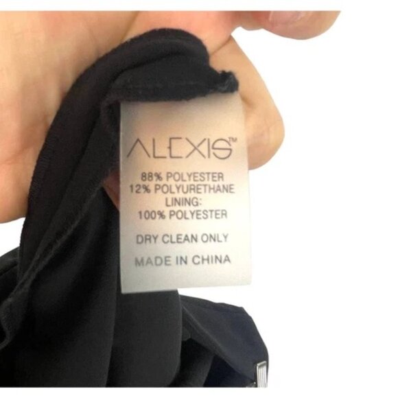 Alexis Lofton Black Pants XS High-Rise Straight-Leg NWOT - Picture 6 of 6